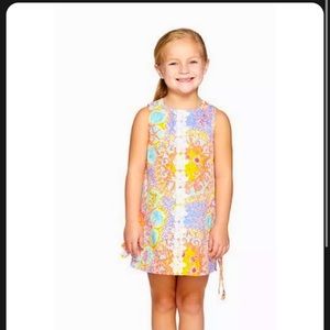 NWOT Lilly PulitzerWritten in the Sun Shift dress little girls Size 5